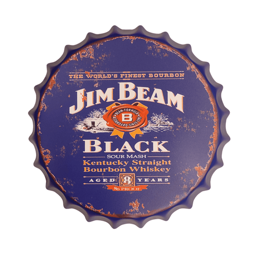 Bottle Caps wall decor sign - Jim Beam (14"x14") - eazy wagon