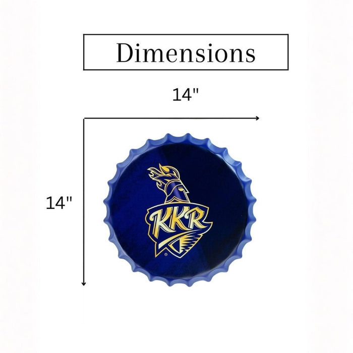 Bottle Caps wall decor sign - Kolkata Knight Riders - eazy wagon