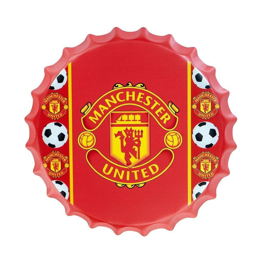 Bottle Caps wall decor sign - Manchester United Football - eazy wagon