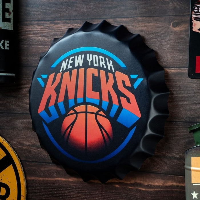 Bottle Caps wall decor sign - New York Knicks - eazy wagon