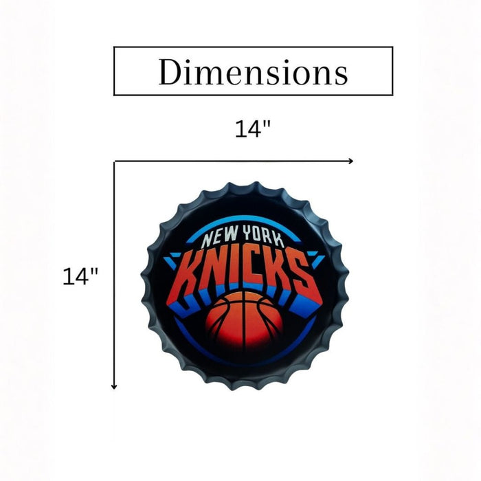 Bottle Caps wall decor sign - New York Knicks - eazy wagon