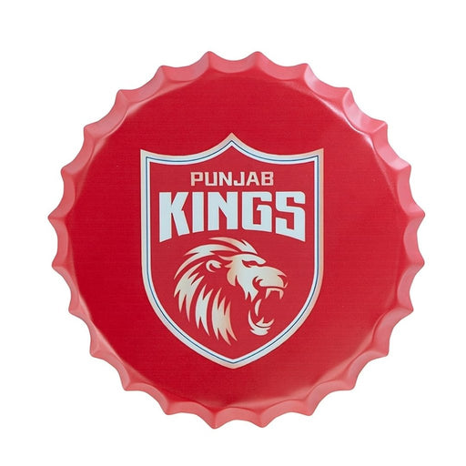 Bottle Caps wall decor sign - Punjab Kings - eazy wagon