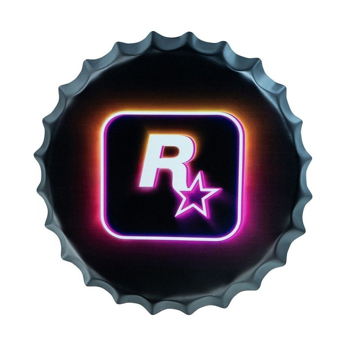 Bottle Caps wall decor sign - Rockstar - eazy wagon