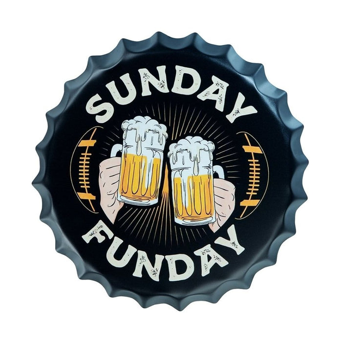 Bottle Caps wall decor sign - Sunday Funday - eazy wagon