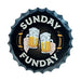 Bottle Caps wall decor sign - Sunday Funday - eazy wagon