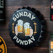 Bottle Caps wall decor sign - Sunday Funday - eazy wagon