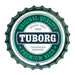 Bottle Caps wall decor sign - Tuborg Quality Beer (14"x14") - eazy wagon