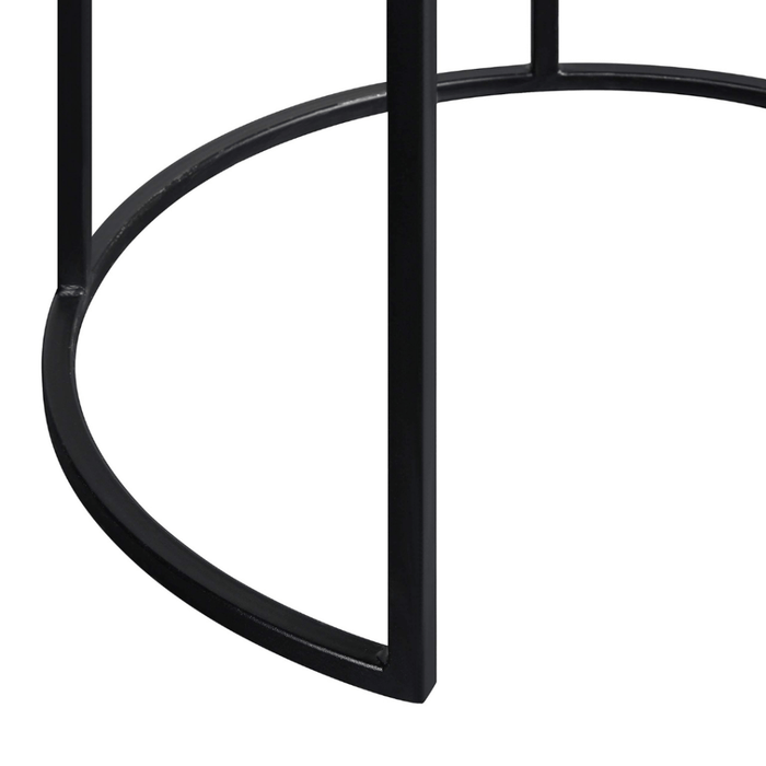 Coffee Table - 3 in 1 set Compact Modern Round (Beige) - eazy wagon