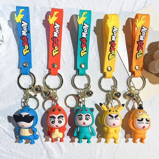 Fancy Silicon Keychains - Shinchan - eazy wagon