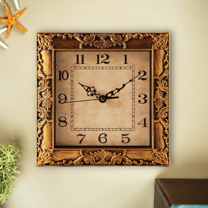 Fiber Clock - Copper Square - eazy wagon