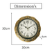 Fiber Clock - Gold flower - eazy wagon