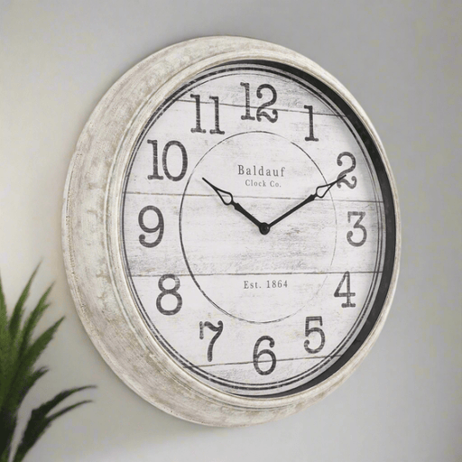 Fiber Clock - Numeric Big Baldauf - Grey (30"dia) - eazy wagon