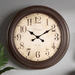 Fiber Clock - Numeric Big West - Brown (30"dia) - eazy wagon
