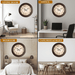 Fiber Clock - Numeric Big West - Brown (30"dia) - eazy wagon