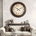Fiber Clock - Numeric Big West - Brown (30"dia) - eazy wagon