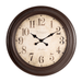 Fiber Clock - Numeric Big West - Brown (30"dia) - eazy wagon