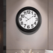 Fiber Clock - Numeric Big wooden design - Black (30"dia) - eazy wagon
