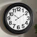 Fiber Clock - Numeric Big wooden design - Black (30"dia) - eazy wagon