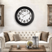Fiber Clock - Numeric Big wooden design - Black (30"dia) - eazy wagon