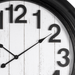 Fiber Clock - Numeric Big wooden design - Black (30"dia) - eazy wagon