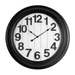Fiber Clock - Numeric Big wooden design - Black (30"dia) - eazy wagon