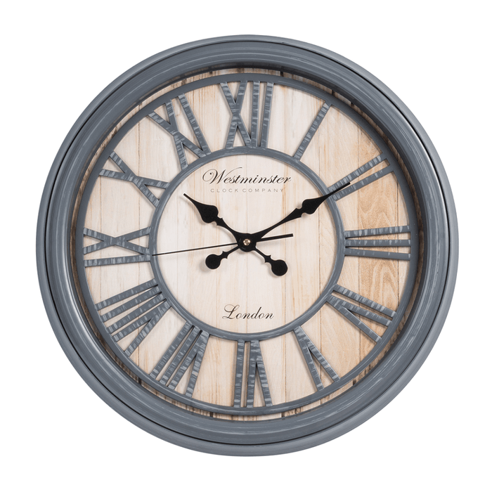 Fiber Clock - Poly Grey Bigbald (20"dia) - eazy wagon