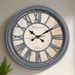 Fiber Clock - Poly Grey Bigbald (20"dia) - eazy wagon