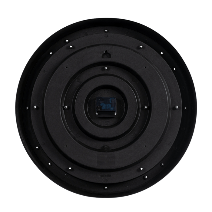 Fiber Clock - Roman Big Baldauf - Black (30"dia) - eazy wagon