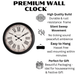 Fiber Clock - Roman Big Baldauf - Black (30"dia) - eazy wagon
