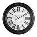 Fiber Clock - Roman Big wooden design - Black (30"dia) - eazy wagon
