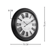 Fiber Clock - Roman Big wooden design - Black (30"dia) - eazy wagon