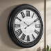 Fiber Clock - Roman Big wooden design - Black (30"dia) - eazy wagon