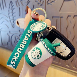 Fancy Silicon Keychains - Starbucks