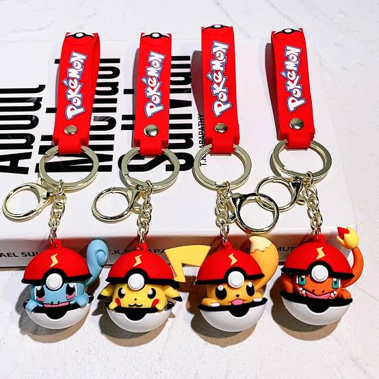 Fancy Silicon Keychains - Pokémon Ball