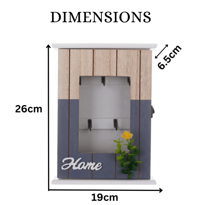 Key Box Wall Hanging - Home Leaf (5 Hooks) - eazy wagon