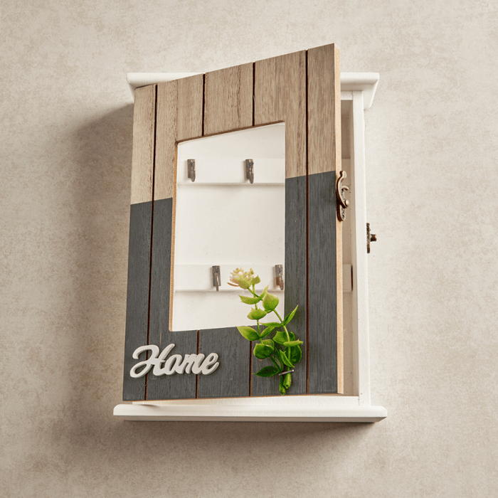 Key Box Wall Hanging - Home Leaf (5 Hooks) - eazy wagon