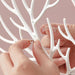Key holder, Necklace Holder, Bracelet Stand Jewelry Organizer Jewelry Tree Decorative Tray (White) - eazy wagon