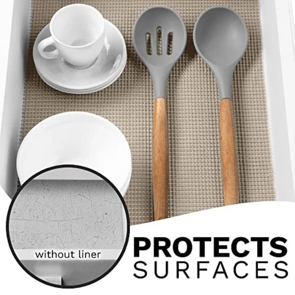 Kitchen Shelf Liner Mat (Beige) - eazy wagon