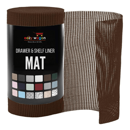 Kitchen Shelf Liner Mat (Brown) - eazy wagon