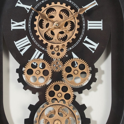 Mechanical clock - Oval Black (Y763 - 23x15") - eazy wagon