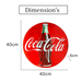 Metal Shield wall decor - C cola (16x16") - eazy wagon