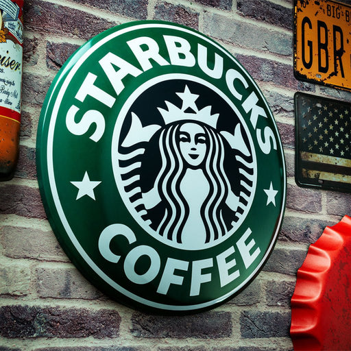 Metal Shield wall decor - Star bucks (16x16") - eazy wagon