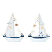Mini Wooden Sailboat Model Decoration - Small Size Dark Blue - eazy wagon