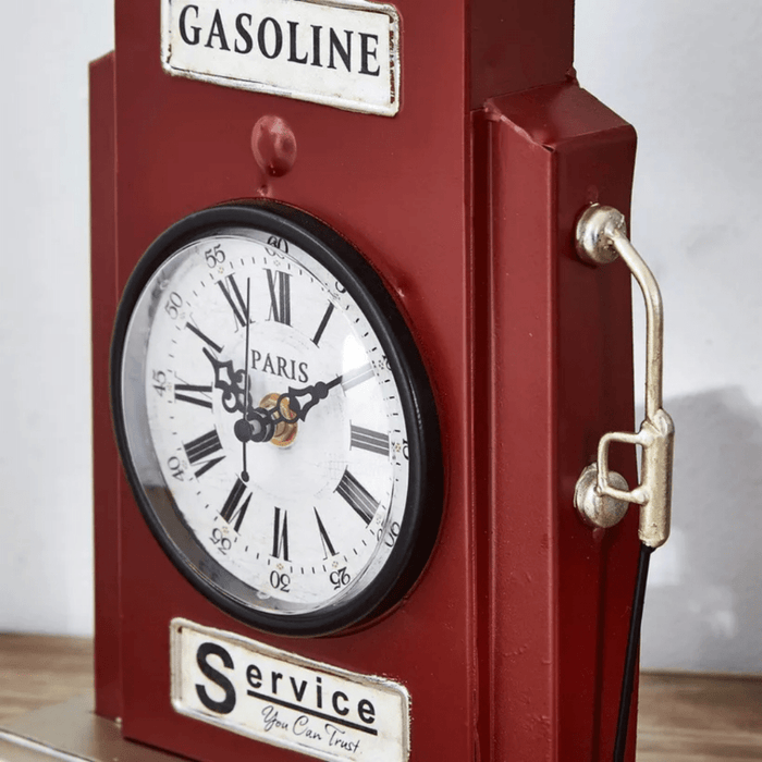 Model Clock - Gasoline Pump Clock Red - eazy wagon