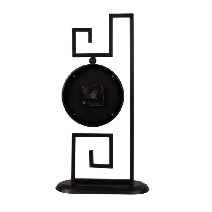 Model Clock – Geometric Antique Silver Finish - eazy wagon