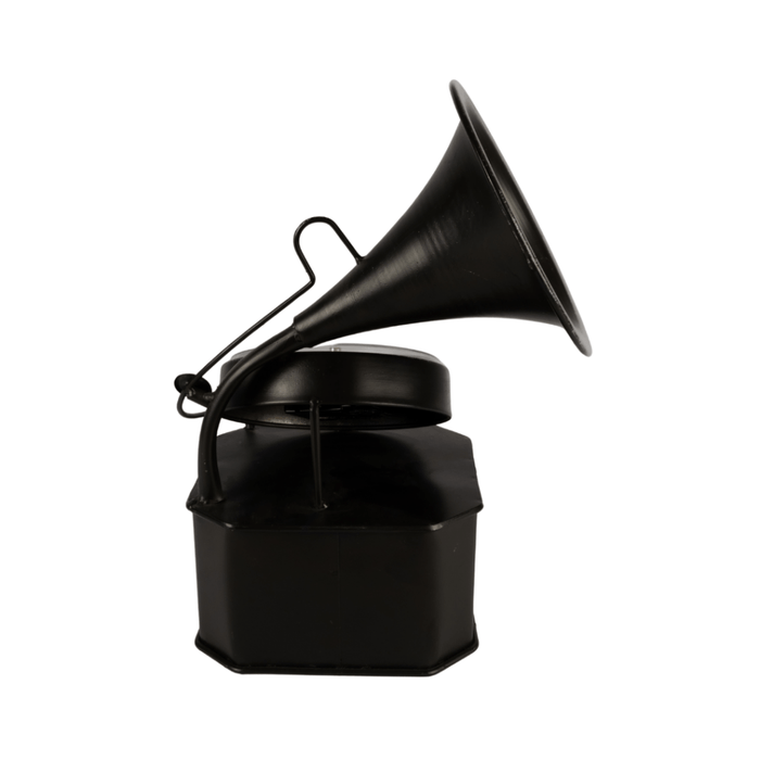 Model Clock - Retro Gramophone Clock black - eazy wagon