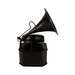 Model Clock - Retro Gramophone Clock black - eazy wagon