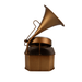 Model Clock - Retro Gramophone Clock Gold - eazy wagon