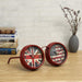 Model Clock - Vintage Dual‑Time Glasses clock - Red - eazy wagon