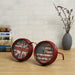 Model Clock - Vintage Dual‑Time Glasses clock - Red - eazy wagon
